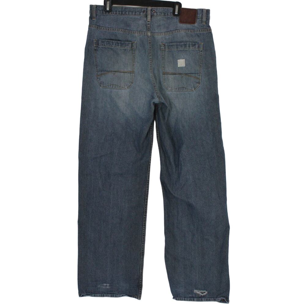 Vintage G-Unit Baggy Jeans Mens 36x32 Blue Y2K Hip Hop Wide Leg Skater Denim